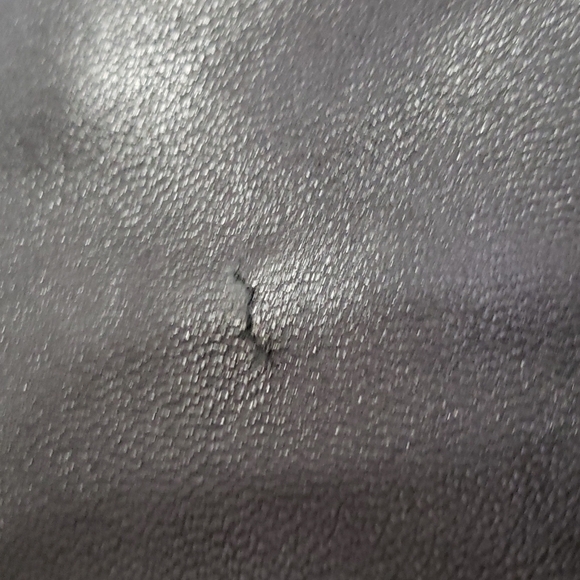 Alfani Genuine Leather Jacket, Color Black, Size L - Picture 14 of 17